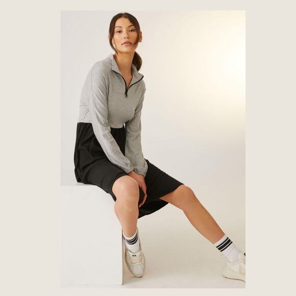 Anthropologie Amadi Contrast Polo Midi Dress - New - Medium - Picture 1 of 5